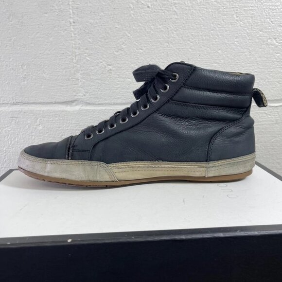 John Varvatos Star USA Side Zip Ankle Boot Black Leather Lace up Men's 10 M - Picture 5 of 14